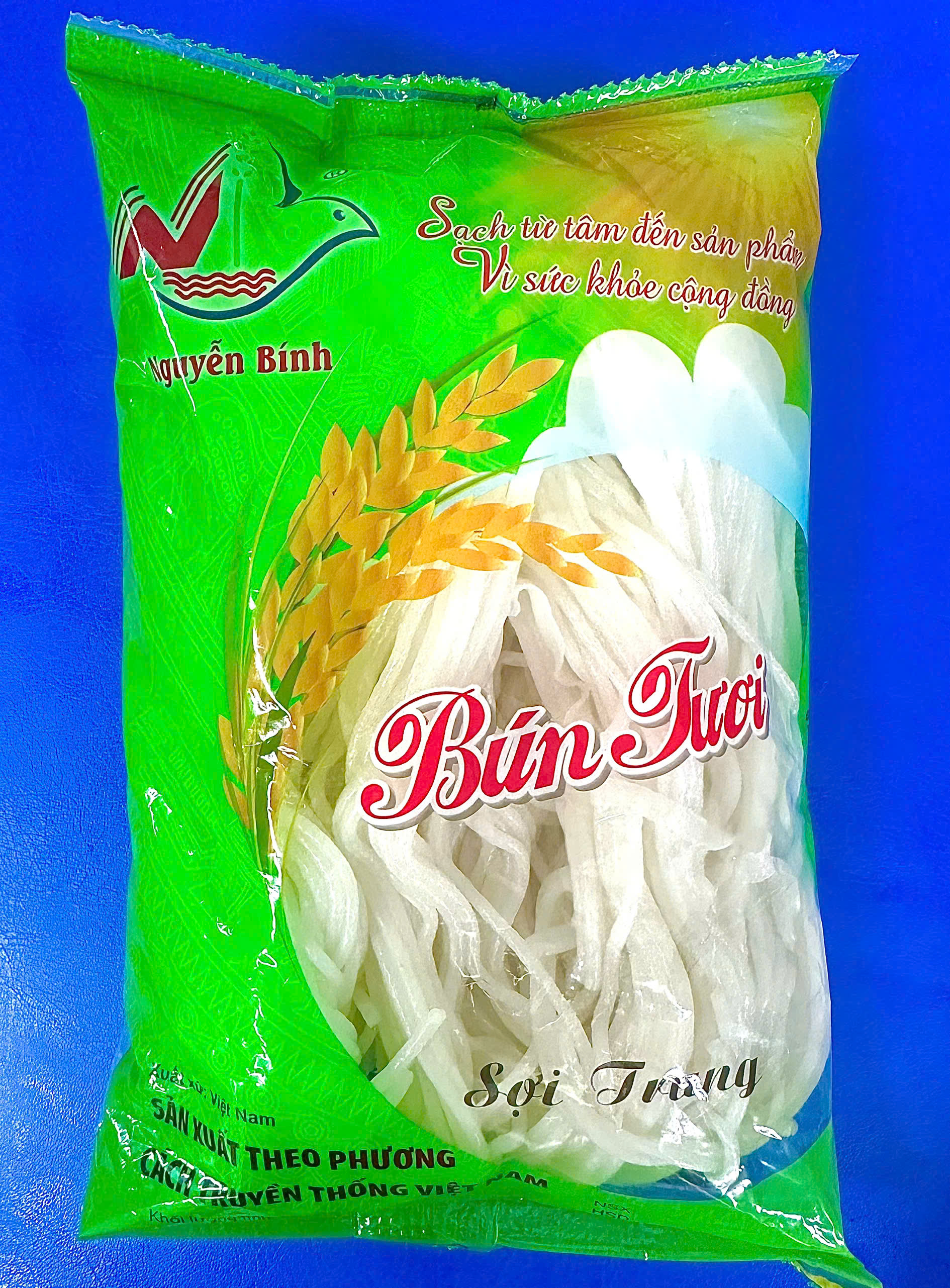 BÚN TƯƠI SỢI TRUNG GÓI (500G) - Bún Tươi Nguyễn Bính